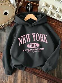 2pcs Set Suitable For Teen GirlRound Neck Sweatshirt And Wide Leg Pants Outfit, Pink English Letter Print Round Neck Sweatshirt And Wide Leg Pants Matching Set, Suitable For Autumn/Winter Wear, Campus Style, Homecoming Outfit - Multicolor - View 6