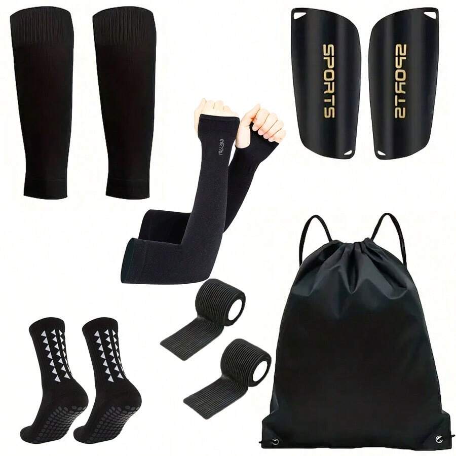 Unisex Football Training & Match Set - Complete Football Equipment Combination, Made Of Breathable, Soft, Elastic, Comfortable And Snug-Fitting Fabric, Lightweight And Durable, Suitable For Training, Matches And Daily Sports Activities - Multicolor - View 1