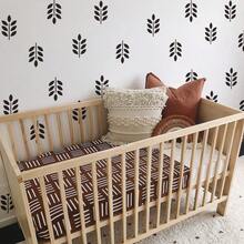 1pc Minimalist Black Branch & Leaf Wall Sticker, Nordic Style Vertical Leaf Living Room Background Wall Self-Adhesive Decorative Decal - Multicolor - View 4