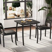 Dining Table & Chair Sets - Black - View 7