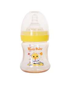 1pc Cartoon Pattern Wide Neck Baby Bottle, PPSU Material, Temperature Resistant -20°C To 180°C, High Temperature Sterilizable, 140ml Capacity, Liquid Silicone Nipple, Lightweight, Shock-Resistant, Durable - Multicolor - View 10