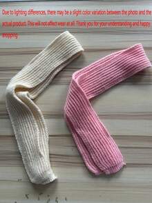 1pc Unisex Kids Cute Solid Color Knitted Warm Scarf, Autumn/Winter Style, Suitable For School, Outdoor, Party, Holiday Gift, Photo Outfit - Multicolor - View 10