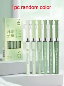 1pc Random Color/6pcs Creative Ballpoint Pens, Large Capacity, 0.5mm Quick-Dry, Black Ink, Suitable For Note-Taking, Writing And Answering Questions. Personalized Design, Suitable For Students, Teachers And Office Staff. Meets Daily Writing Needs, School Supplies, School Pens, Ideal Student Birthday Gift, Christmas Gift - Multiple Styles - View 14
