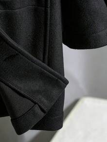 Autumn/Winter Boys' Overcoat, Casual Minimalist Comfortable Style, Suitable For Daily Wear, Outdoor Activities, School - Black - View 8