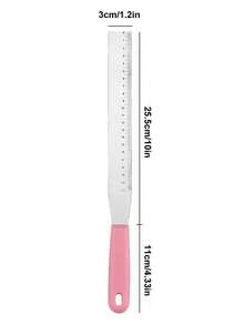 2pcs Cake Scraper With Measurement Scale, New Practical Cake Decorating Spatula, Cream Scraper, 10 Inch Cake Baking Decorating Tool - Pink - View 8