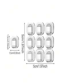 72pcs Outdoor Light Clips For Hanging Lights, Outdoor String Lights & Garden Balcony Supplies - Durable Plastic Clips For Home, Party Decorations, Christmas Light Hooks, Decorative Lighting, Secure Clips - White - View 3