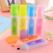 Minimalist Fluorescent Highlighter Pens, Fresh Creative Candy Color Marker Pens, Multi-Color Large Capacity Fluorescent Note Marker Pens, Office Stationery - Multicolor - View 6