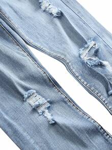 Men Plus Size Jeans - Baby Blue - View 3
