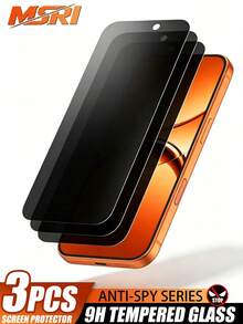 Mr. War Gorilla 3 Packs [Strong Privacy Screen Protector] High-Hardness Tempered Glass Phone Protective Film, Sturdy And Solid Texture, Anti-Fingerprint Surface, Water-Resistant, Keeps Screen Visual Clear, Also Features Anti-Splash Function. Easy Application Without Bubbles, Precise Cutouts Without Obstruction. Phone Accessories Compatible With IPhone UItra/18promax/18pro/18/ 17E/17 Pro Max/17 Pro/17Air/17/16e/16 Pro Max/16 Pro/16 Plus/16/15 Pro Max/15 Pro/15 Plus/15/14/13/12 And Other Models - Black - View 47