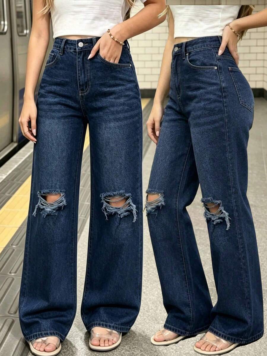 Women Jeans - Blue - View 1