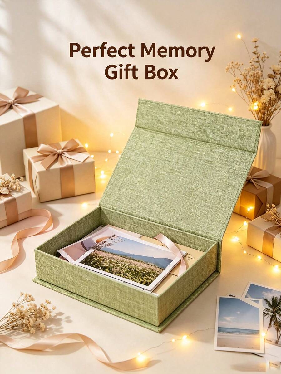 Fabric Storage Box, Suitable For Photo Albums, Letters And Small Items, Decorative Book-Shaped Organizer Box, Suitable For Jewelry, Watches, Handmade Crafts, Living Room And Study Desk Storage