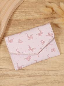 Women's Fashionable Printed Envelope Style Card Bag,Lightweight And Portable Credit Card Bag, Suitable For Outdoor And Travel - Pink - View 3