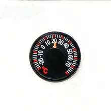 1pc/2pcs 27mm Car Dashboard Thermometer, Pointer Type Plastic Round Celsius Temperature Gauge Accessory - A - View 13