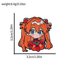 Bộ ghim cài ve áo tráng men nhân vật Anime EVA Q, huy hiệu cài áo hoạt hình dễ thương trang trí ba lô và quần áo, quà tặng cho fan - Nhiều màu - Xem 17