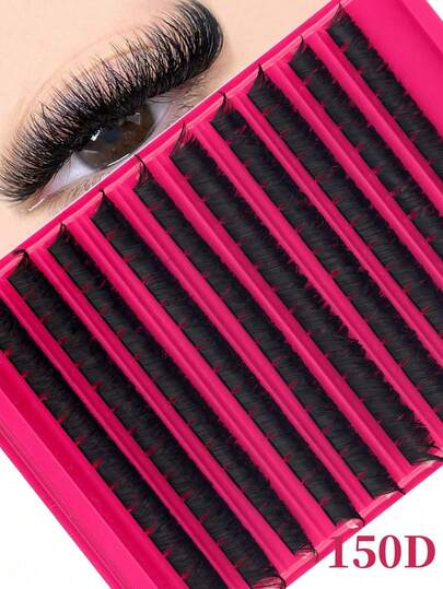 Long False Eyelash Clusters, 10-18mm, Fluffy And Curled, D-Curl, No Plastic Feel, Single Strand Application, 200/160/140/120pcs, Single Eyelash Clusters, Dense Eyelash Clusters, D-Curl Eyelash Clusters, 3D Lightweight Eyelash Clusters, DIY Lightweight Eyelash Clusters, Versatile Use