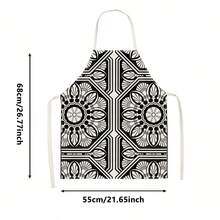 1pc Bohemian Vintage Printed Apron - Sleeveless Design, Durable And Comfortable Fit, With Contrasting Geometric Patterns And Traditional Motifs, Suitable For Cooking, Baking And Home Cleaning, Household Cleaning, Housework Apron, Hand-Painted Handmade Gardening Apron, Fun Home Gift - Multicolor - View 15