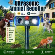 TOUCHBeauty 1pc Solar Ultrasonic Animal Repeller,300mAh Battery,Waterproof Outdoor Animal Repellent With PIR Motion Sensor,6‑8M Protection Range,Solar Powered Deterrent For Cats,Dogs,Foxes,Raccoons,Mice,Birds,Yard Lawn Garden Use - 1 Pc - View 3