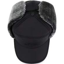 Topi Musim Dingin Unisex dengan Masker Wajah yang Dapat Dilepas, Beanie Rajut Tebal Hangat Cocok untuk Ski, Seluncur Es dan Sepeda Gunung, Penutup Telinga Tahan Angin, Terbuat dari Poliester yang Dapat Dicuci - MultiWarna - View 6