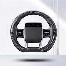 1pc Car Steering Wheel Cover, Carbon Fiber Texture, Anti-Slip, Breathable, Ultra-Thin, All-Season Universal - D Shape - View 9