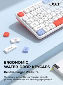 Acer OKR232 Dual-Mode Keyboard And Mouse Set, Fully Compatible With PC And Tablet, Rechargeable With Display, Bluetooth 5.0 + 2.4G Wireless, 100-Key Compact Layout, One-Key Switch For Mac/Win/Android - View 2