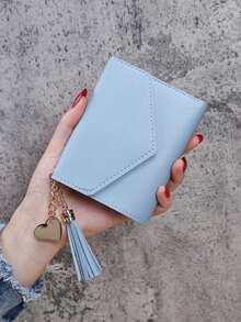 Personalized Heart-Shaped Tassel Wallet - Customized Text Women's Card Holder And ID Holder, Perfect Gift For Girlfriend - Multicolor - View 9