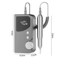 2-In-1 Portable Electric Nail File & UV LED Lamp Station, 40 Speeds Rechargeable E-File Machine Kit With LCD Display, Professional Cordless Manicure Set For Acrylic Gel Polish Removal - Multicolor - View 12