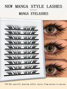Natural Fluffy Cluster Lashes DIY Segmented Individual False Eyelashes For Daily Makeup - D - View 2