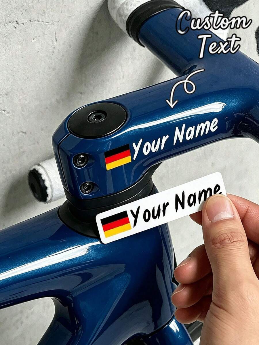 Personalized Universal Bicycle Decorative Stickers, Diverse DIY Customization Options, Made Of High-Quality PVC Material, Durable, Wear-Resistant, Sun-Proof, Strong Adhesion, Suitable For Holiday Gifts, Party Favors - Multicolor - View 1