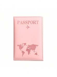 1 pieza Funda de pasaporte de piel sintética, billetera organizadora de tarjetas y documentos, vibraciones bohemias - Multicolor - Ver 14