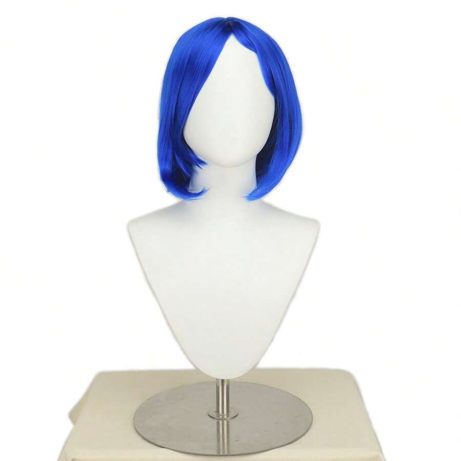Caroline Blue Short Hair Cosplay Wig - Royal Blue - View 1