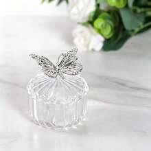 1/4‑Pack Elegant Butterfly‑Shaped Gilded Candy Gift Boxes With Transparent Lid , Multi‑Occasion Packaging And Display Box For Candies And Desserts , Perfect Party Favor Container For Weddings Birthdays Gender Reveal Parties Holidays And Gatherings - Gold - View 13