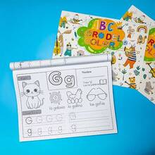 This 32-Page Spanish Alphabet Coloring And Tracing Book Is Designed For Children, Combining Education And Entertainment. It Features Cute Illustrations, Early Learning Creativity, And Handwriting Practice Suitable For Toddlers. It's An Excellent Gift For Preschool Children To Learn Letters And Vocabulary, Perfect For Birthdays, Christmas, Back-To-School, And Other Occasions. - A4 - View 10