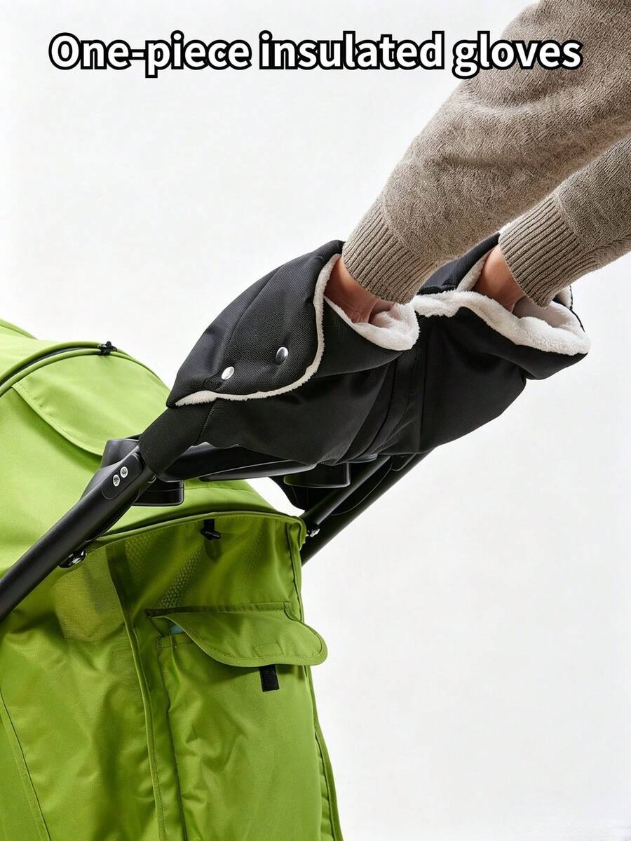 1 Piece / Baby Stroller Integrated Warm Gloves, Warm Gloves, Windproof And Waterproof Gloves, Suitable For Use In Baby Strollers In Winter. - Multicolor - View 1