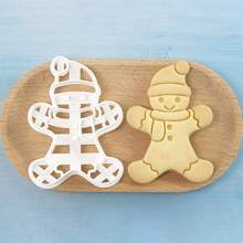 1 cái/4 cái khuôn cắt bánh quy hình người gừng Noel, phù hợp cho fondant, phô mai, bánh quy, bánh ngọt, sandwich, bánh mì, dụng cụ nướng bánh, dùng để trang trí bánh ngọt DIY, phụ kiện dụng cụ nướng bánh nhà bếp, quà tặng Giáng Sinh, trang trí mùa đông Giáng Sinh - Nhiều màu - Xem 14
