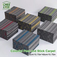 10pcs Interlocking Carpet Tiles, Extra Large & Thick, 15.75x15.75 Inches, Home Flooring, Suitable For Living Room, Dorm, Bedroom, Sofa And Office Areas, Bedside Mat And Interlocking Carpet, Cozy And Comfortable - Multicolor - View 6