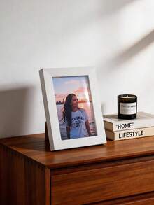 1/3pcs Minimalist White Photo Frame, Tabletop Display Picture Frame For Home Bedroom Living Room Decor, Desktop Photo Holder For Family Photo Portrait Gift - White - View 8