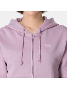 Under Armour Women's UA Rival Fleece FZ Knit Hooded Casual Sports Jacket 6016556-698 - Pink - View 3