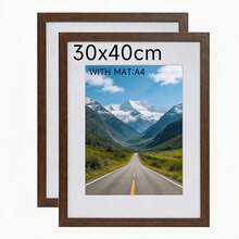 Mosearon 2pcs Wide Border MDF Photo Frames, 30x40, A3, A4 - Suitable For Home, Office, Etc.; Art Prints And Portrait Decorative Frames - 2009 MDF - View 24
