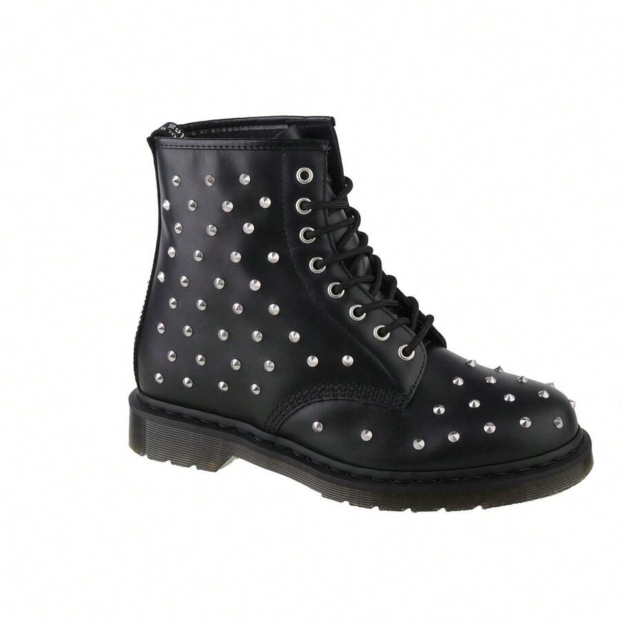 Dr. Martens دكتور مارتنز 1460 ستد - بوتات بوفير سوداء للجنسين DM27040001 - الأسود - مشاهدة 1