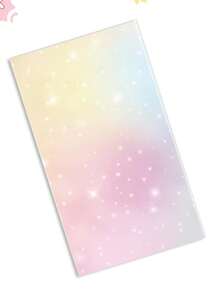 1/3/6Pcs Pastel Rainbow Tie‑Dye Disposable Plastic Table Cover, Unicorn Theme Tablecloth For Birthday Baby Shower Party Decor Supplies, 54 X 108 Inch - Light Pink - View 8