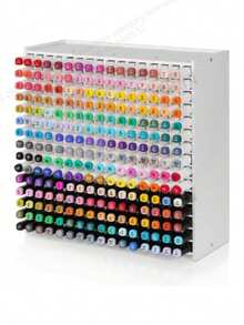 1 Set Large Size Color Marker Set, 240+ Vibrant Colors, With Storage Box, Suitable For School Assignments, Art Courses And Student Painting Enthusiasts - A - View 9