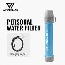 1個 WRELS 便攜式濾水器附掛繩，適用於戶外探險、露營與野外生存 - 彩色 - 查看 14