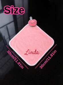 Personalized Embroidered Hand Towel, Customized Name Hanging Towel, Suitable For Bathroom And Kitchen, Wedding Gift, Home Gift, Christmas Gift For Her - Multicolor - View 5