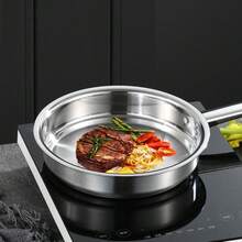 Stainless Steel 3Pcs Cookware Set Saucepan Stockpot Fry Pan W/Lids Steel Handle - View 9