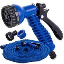 7-Mode High Pressure Nozzle Garden Hose, Non-Expandable Lightweight Hose, Suitable For Yard Lawn Watering, Car Washing, Outdoor Garden Maintenance, 25FT-100FT - A - View 9