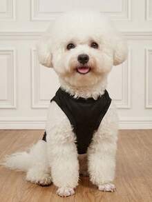 LUCKIE PAW 1pc Fashion DADDY Letter Cute Pattern Pet Vest, Physical Flea Prevention, Reduces Shedding, Heat Insulation, Breathable, Suitable For Small And Large Dogs And Cats, Indoor And Outdoor - Multicolor - View 4