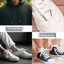 50 buah Ujung Tali Sepatu Logam, Kepala Pengganti Tetap untuk Perbaikan Tali Sepatu, Cocok untuk Tali Paracord, Tali Hoodie, Tali Sepatu Sneakers, Tali Sepatu Kanvas, Suku Cadang Pengganti Tali Sepatu - MultiWarna - View 3