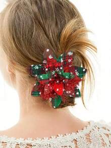 3pcs Set Shiny Red Christmas Decorations, Easy To Install And Place. Can Be Used To Decorate Christmas Trees, Also Suitable For Weddings And Various Holiday Scenes For Floral Arrangements, Enriching Decorative Layers And Creating A Rich Holiday Atmosphere. - A - View 6