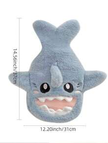 1pc Cute Plush Shark Hand Warmer, Soft Cartoon Animal Handbag, Comfortable Winter Warm Accessory, Suitable For Home, Office, Dorm, Travel And Seasonal Gift - Multiple Styles - View 5