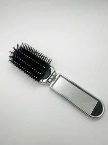 1 buah Sikat Rambut Lipat Saku dengan Cermin Terintegrasi, Sisir Mini Portabel, Sikat Penata Rambut Ringkas untuk Perjalanan, Cocok untuk Tas Tangan, Riasan Sehari-hari, dan Aksesori Hadiah Liburan - Beraneka warna - View 10